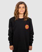 Boys 8-16 Classic Dot Chest Crew Neck