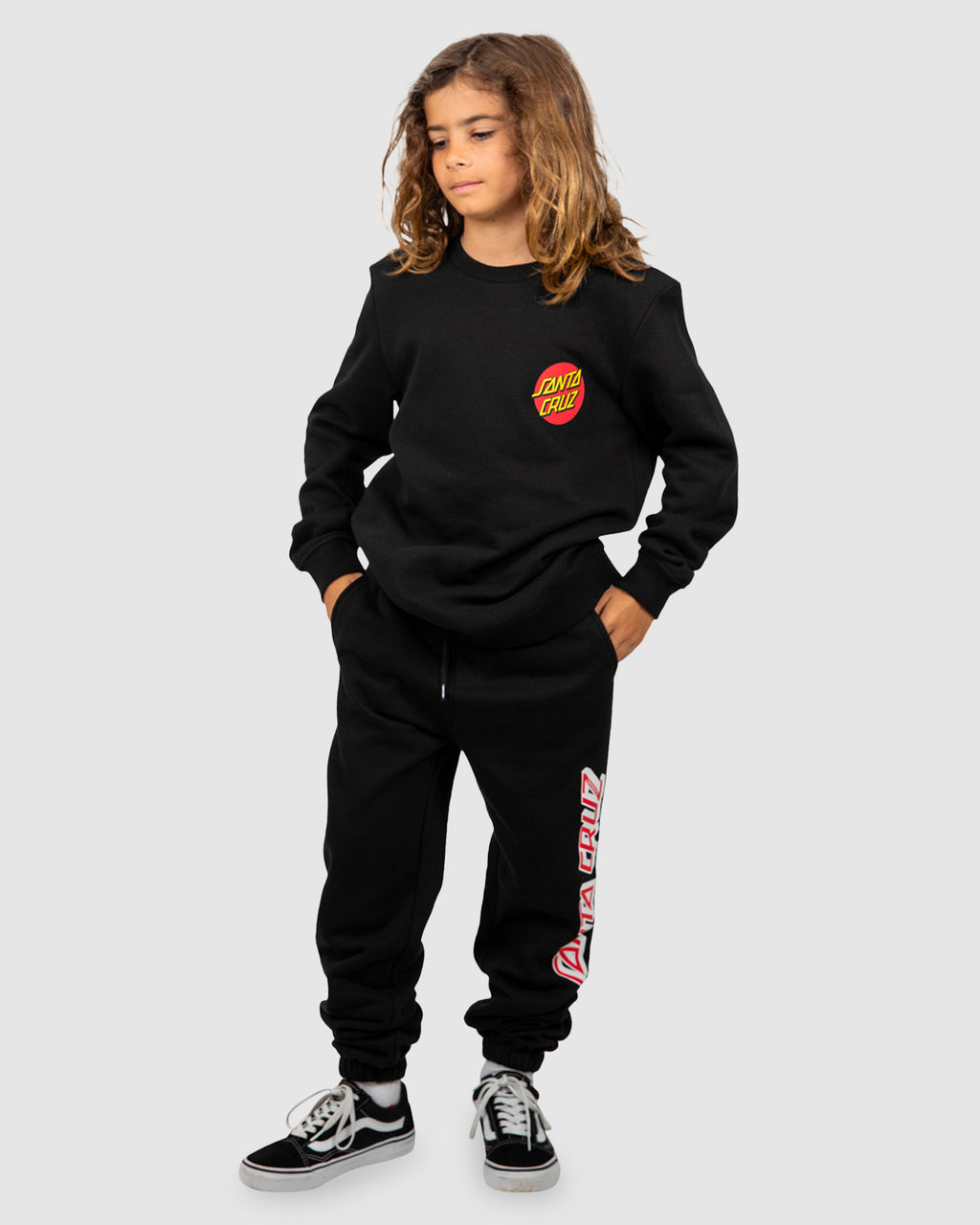 Boys 8-16 Classic Dot Chest Crew Neck