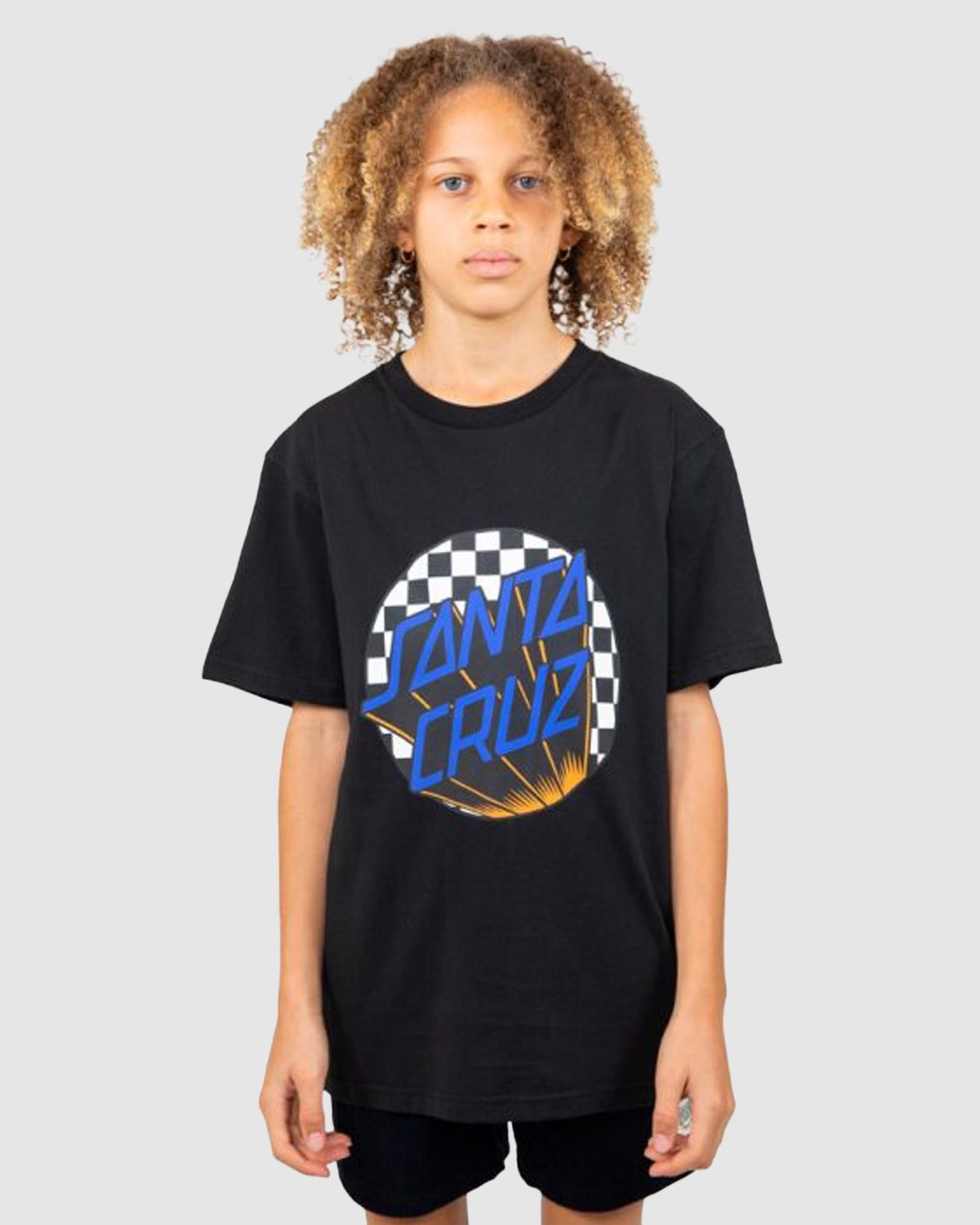 Boys 8-16 Check Delta Dot Front T-Shirt