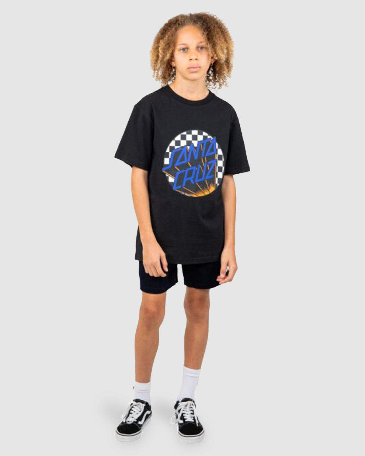 Boys 8-16 Check Delta Dot Front T-Shirt