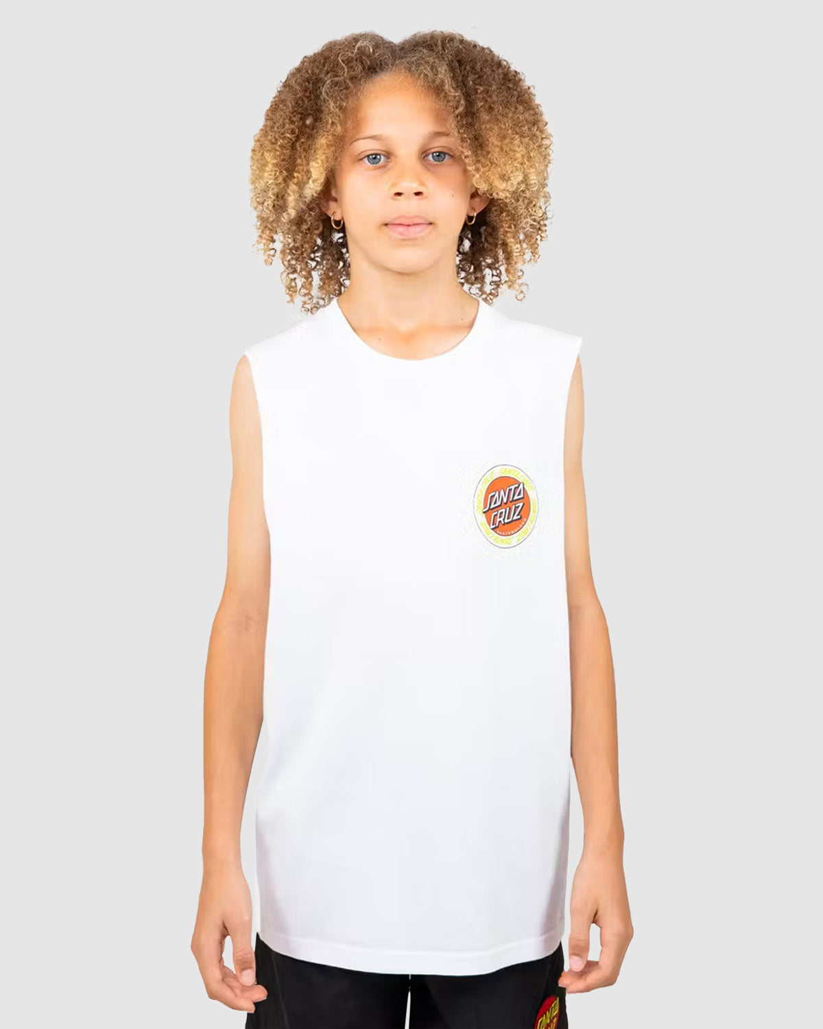 Boys 8-16 Outer Ringed Dot Muscle Tank Top