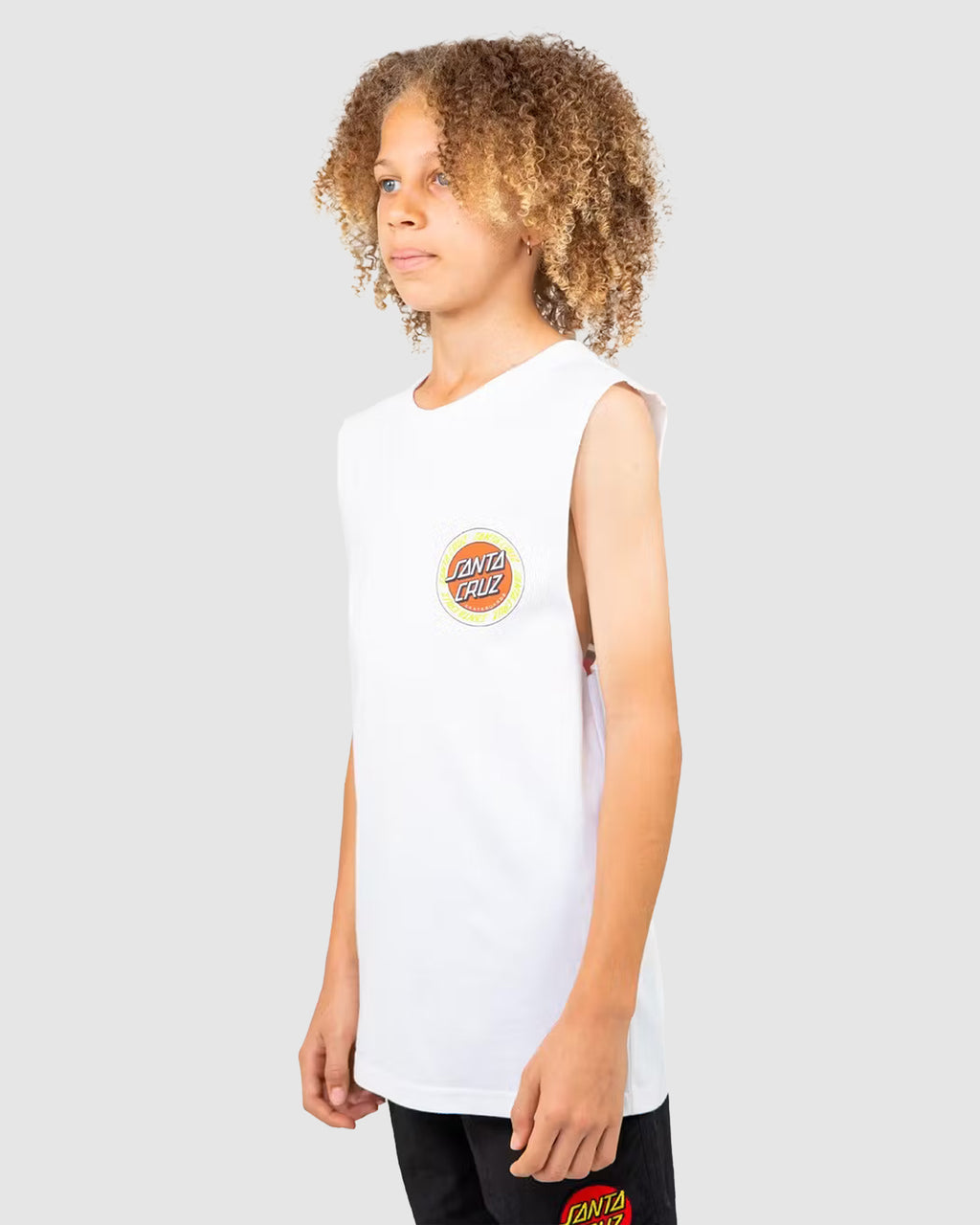 Boys 8-16 Outer Ringed Dot Muscle Tank Top