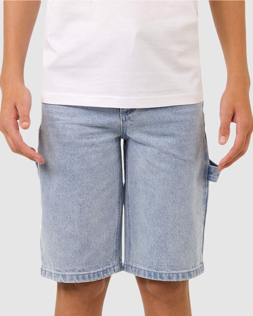 Boys 8-16 Screaming Wave Patch Carpenter Shorts