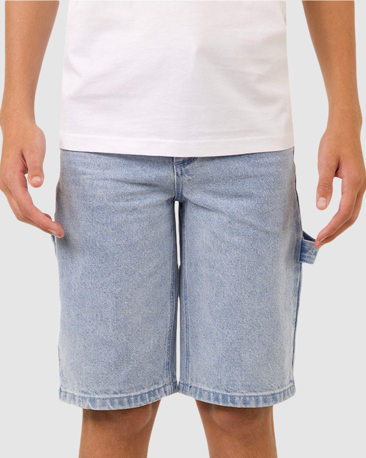 Boys 8-16 Screaming Wave Patch Carpenter Shorts