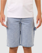 Boys 8-16 Screaming Wave Patch Carpenter Shorts