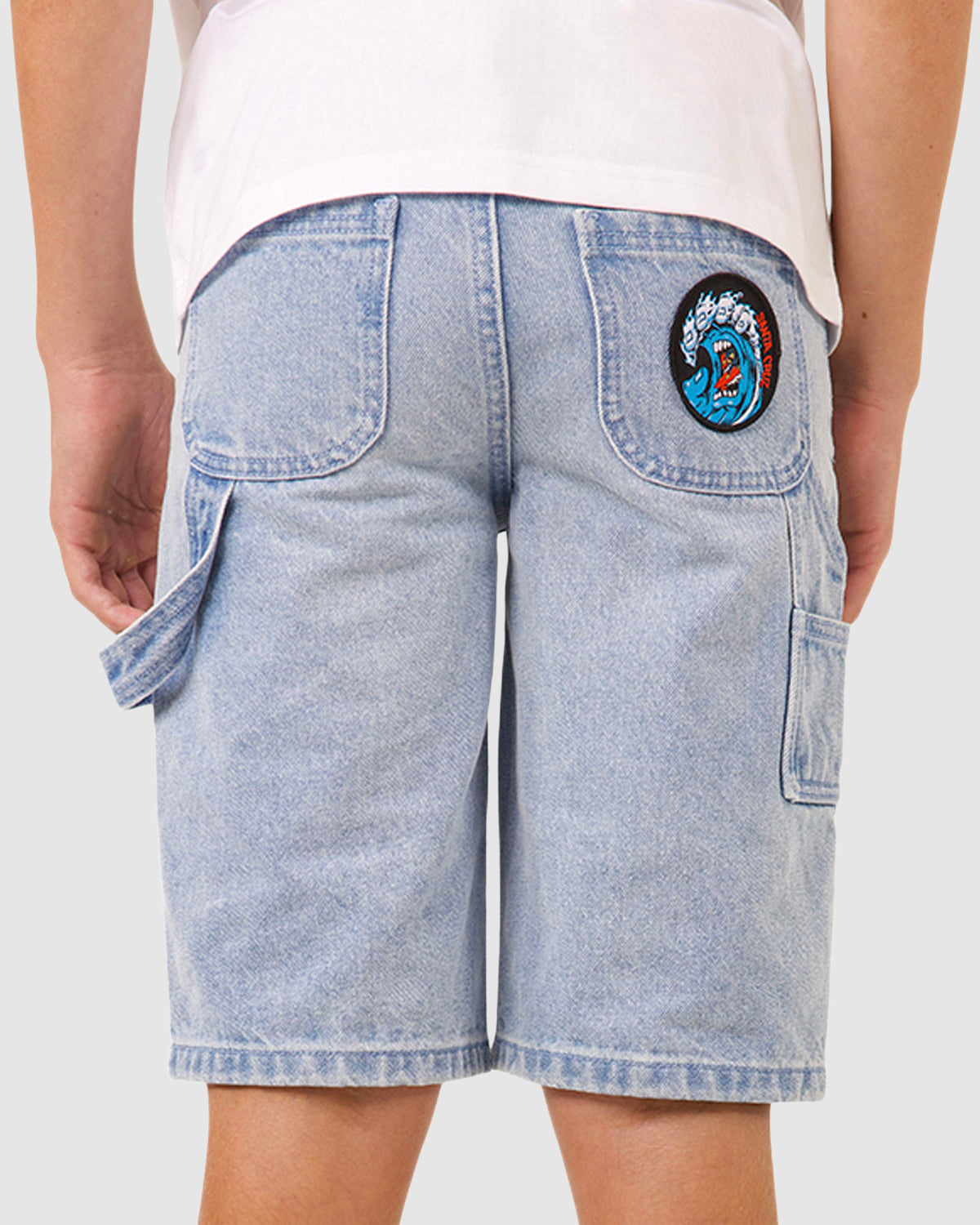 Boys 8-16 Screaming Wave Patch Carpenter Shorts