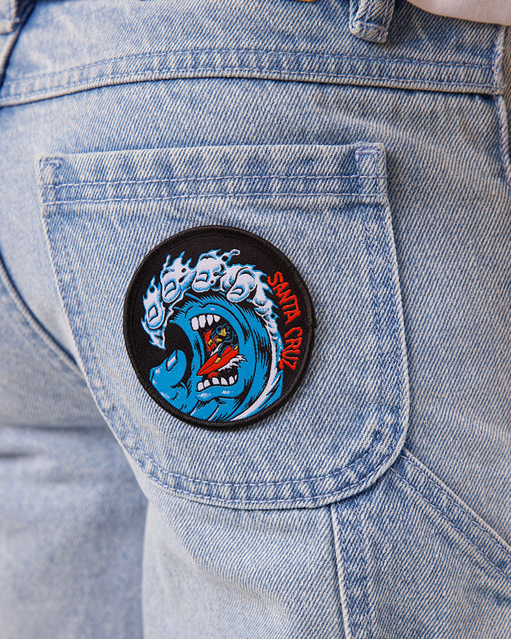 Boys 8-16 Screaming Wave Patch Carpenter Shorts