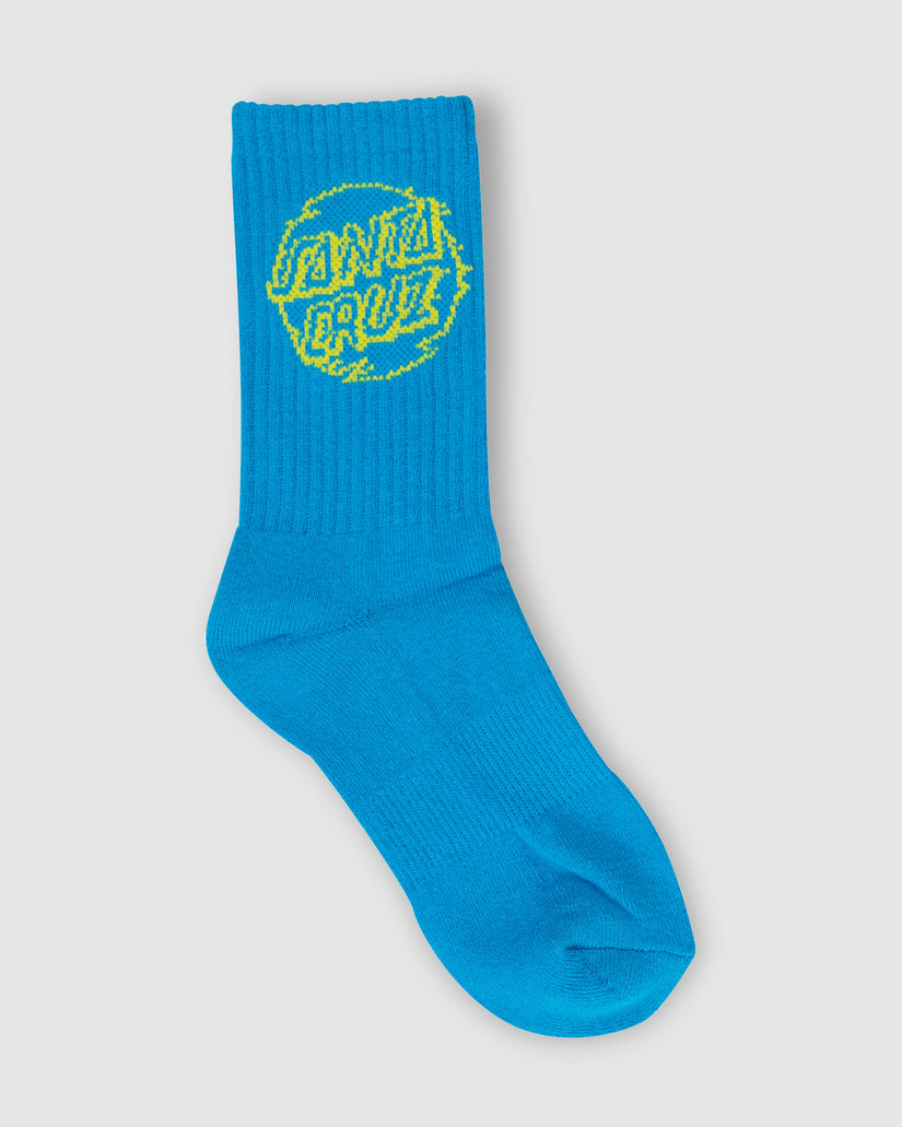 Vivid Dot Mono Crew Socks 2-8