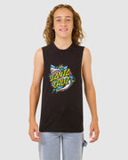 Boys 8-16 Shark Dot Front Muscle Tank Top