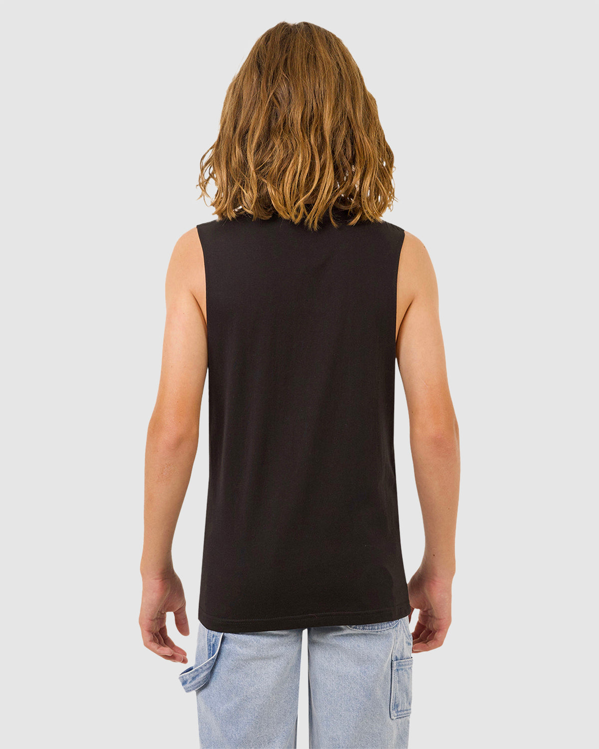 Boys 8-16 Shark Dot Front Muscle Tank Top