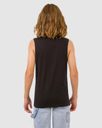 Boys 8-16 Shark Dot Front Muscle Tank Top