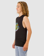 Boys 8-16 Shark Dot Front Muscle Tank Top