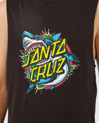Boys 8-16 Shark Dot Front Muscle Tank Top