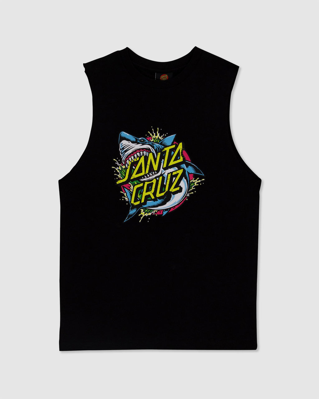 Boys 8-16 Shark Dot Front Muscle Tank Top