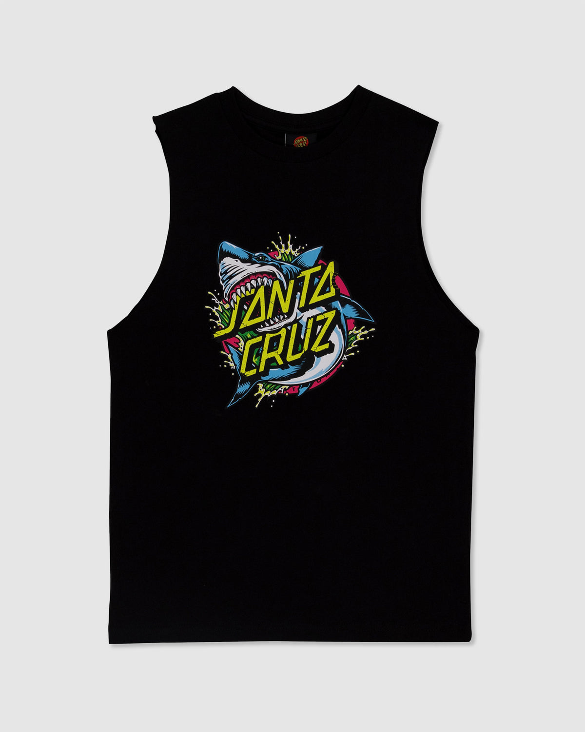 Boys 8-16 Shark Dot Front Muscle Tank Top
