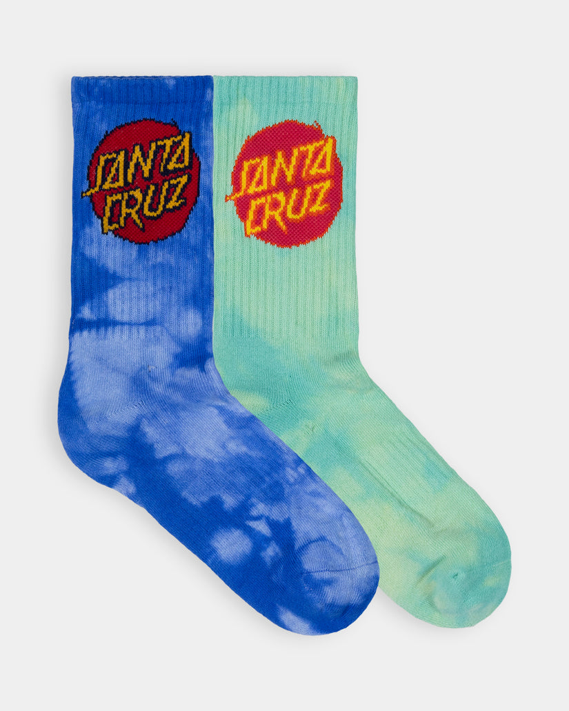 Scratched Dot 2 Pack Crew Socks