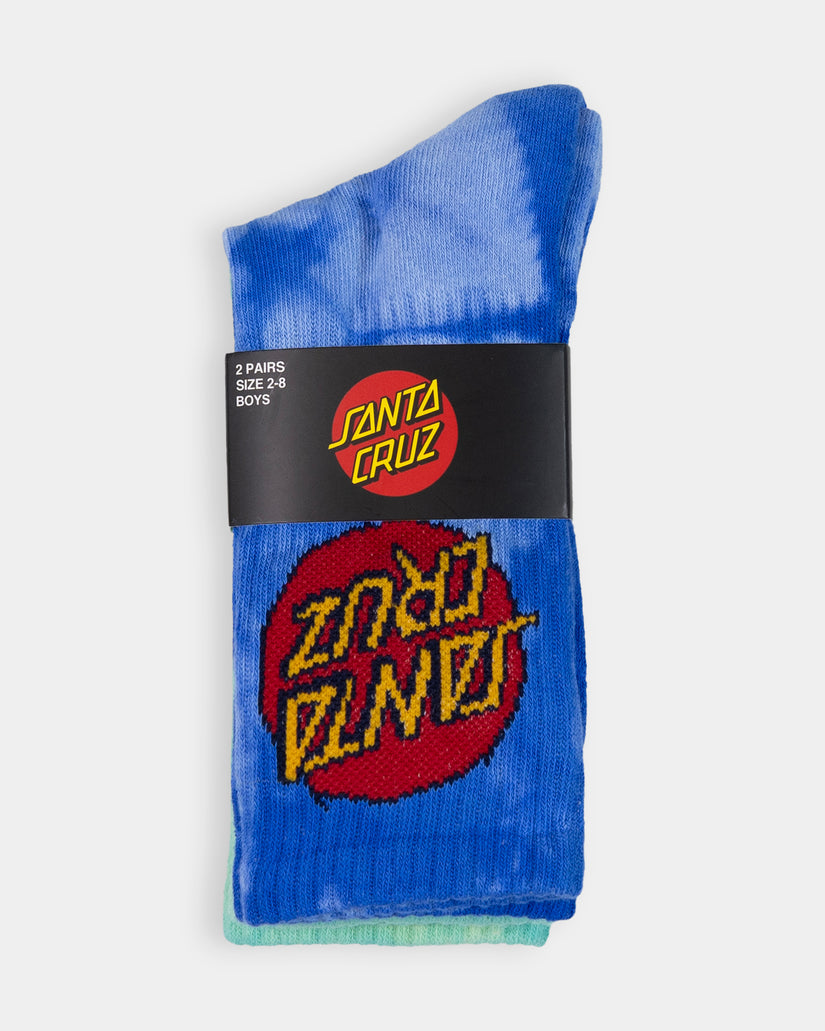 Scratched Dot 2 Pack Crew Socks