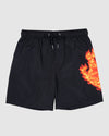 Boys 8-16 Flame Hand Boardshort