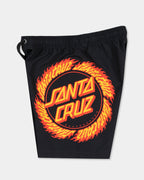 Boys 8-16 Flame Ringed Dot Boardshorts