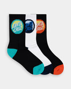 Boys 8-16 Bold Shadow Dot 4 Pack Crew Socks