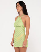 WOMENS DYLAN HALTER MINI DRESS COVER-UP