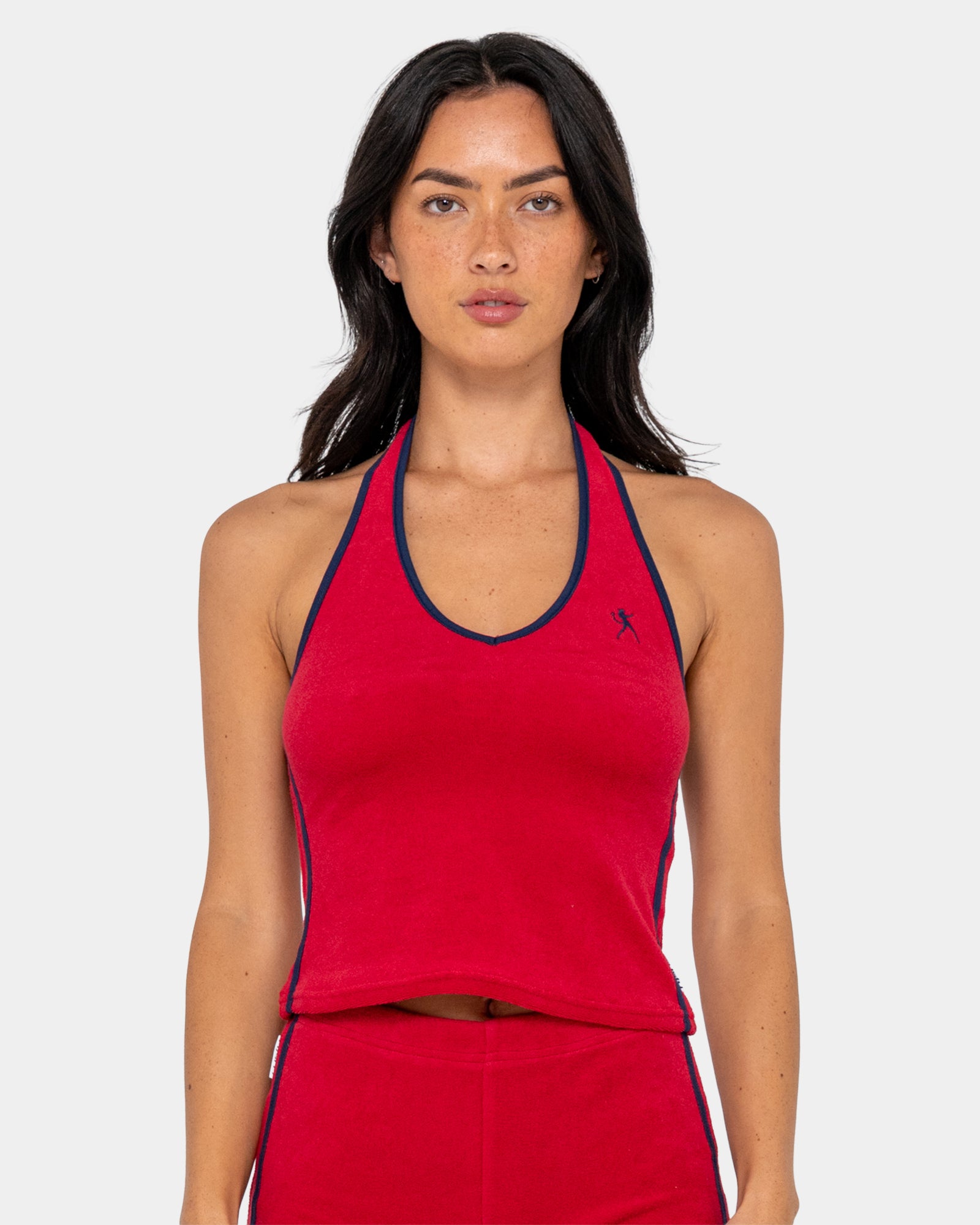Womens Bodhi Toweling Halter Neck Tank Top