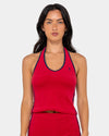 Womens Bodhi Toweling Halter Neck Tank Top