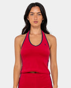 Womens Bodhi Toweling Halter Neck Tank Top