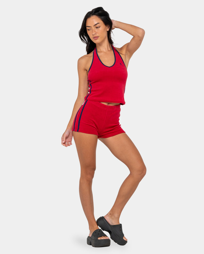 Womens Bodhi Toweling Halter Neck Tank Top