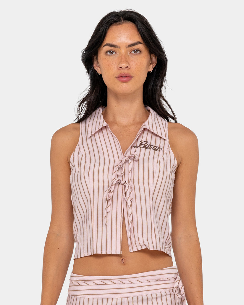 Womens Rhysand Stripe Crop Top