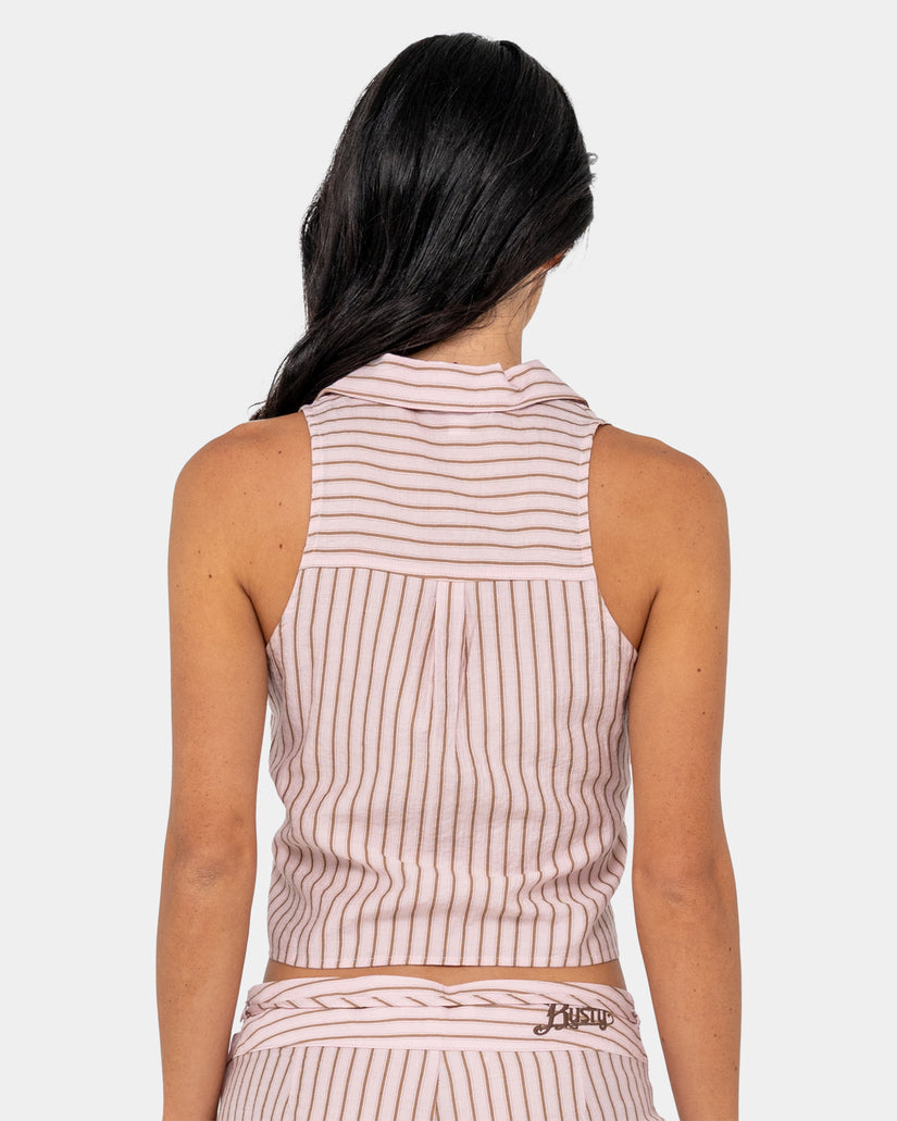 Womens Rhysand Stripe Crop Top
