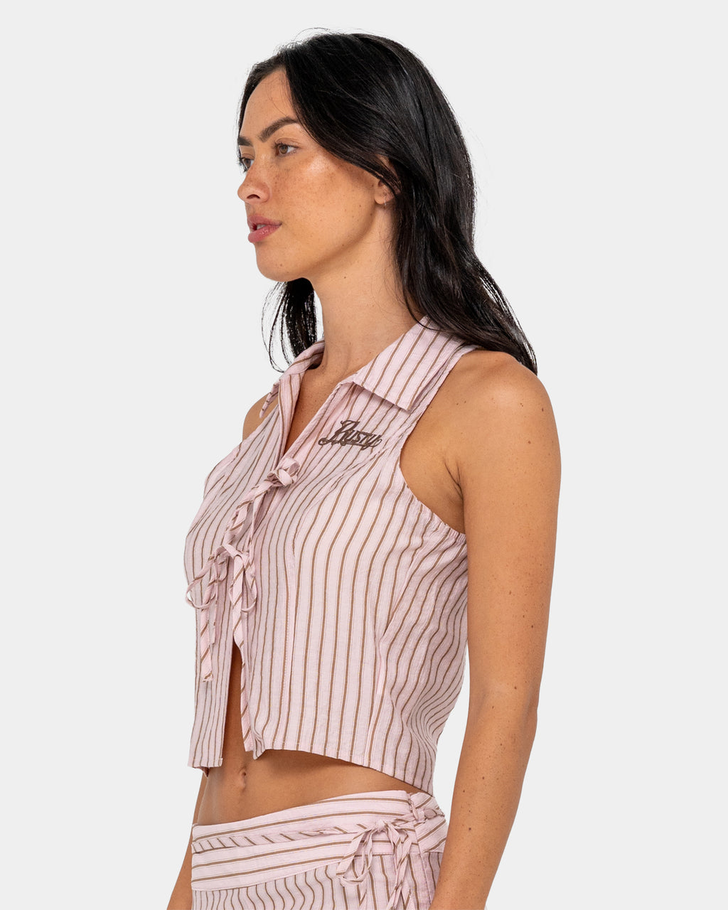 Womens Rhysand Stripe Crop Top