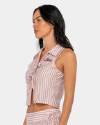 Womens Rhysand Stripe Crop Top