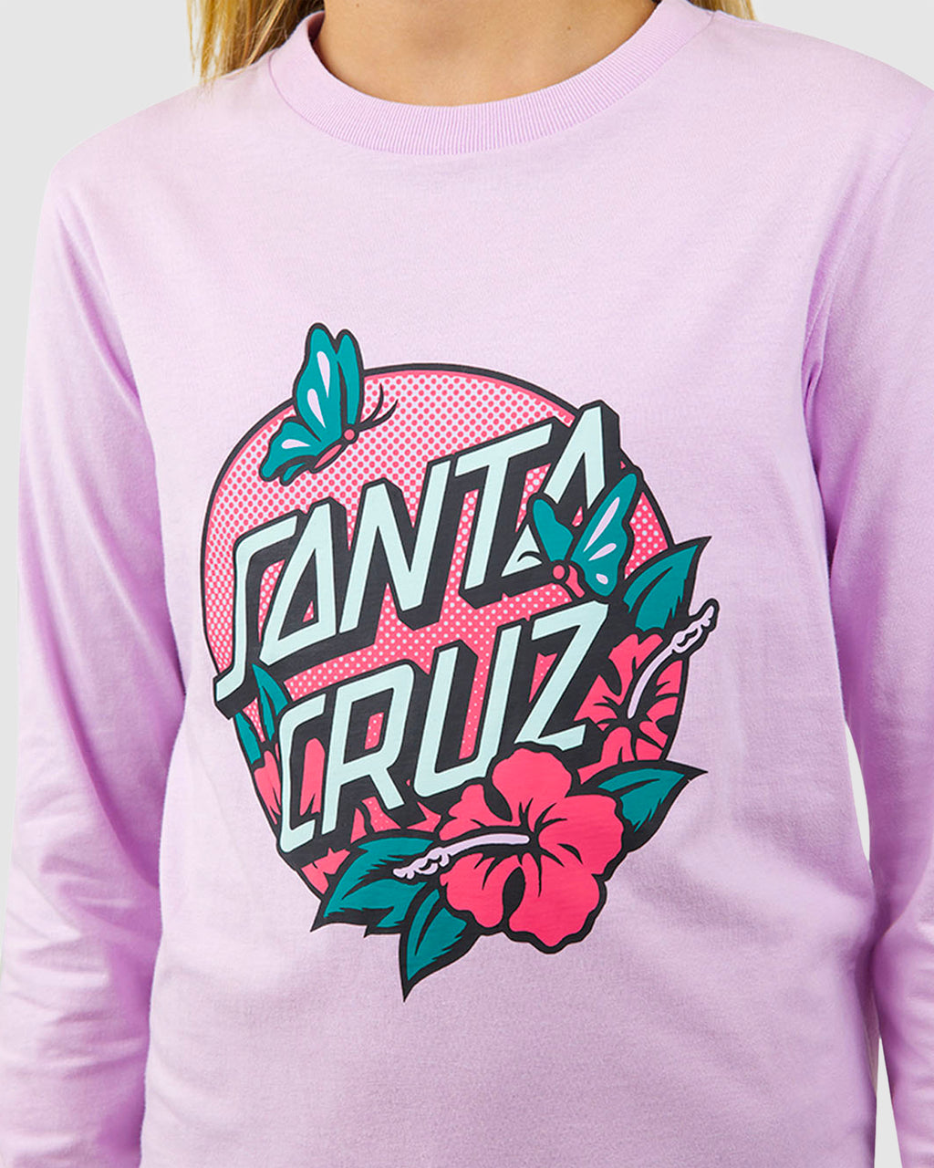 Girls 8-16 Take Flight Dot Front Long Sleeve T-Shirt