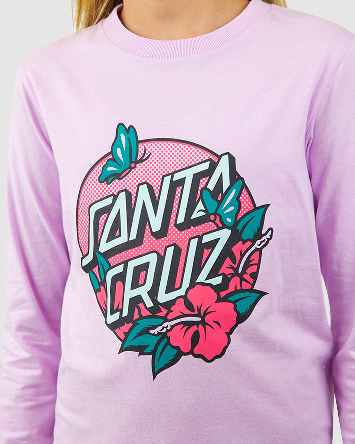 Girls 8-16 Take Flight Dot Front Long Sleeve T-Shirt