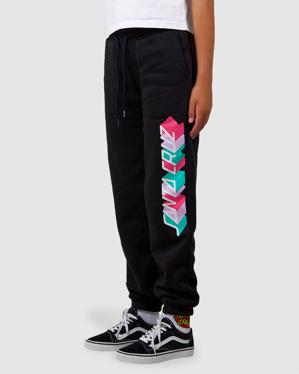 Girls 8-16 Strip Block Track Pants