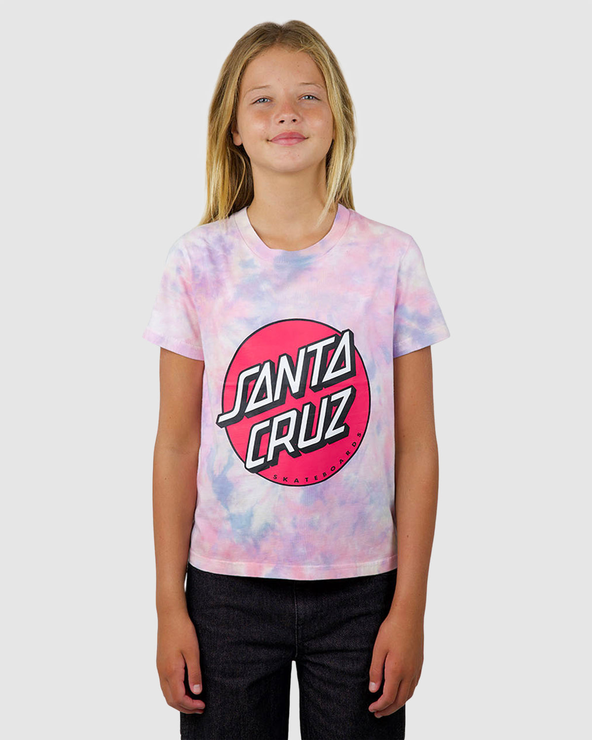 Girls 8-16 Other Dot Front Tie Dye T-Shirt