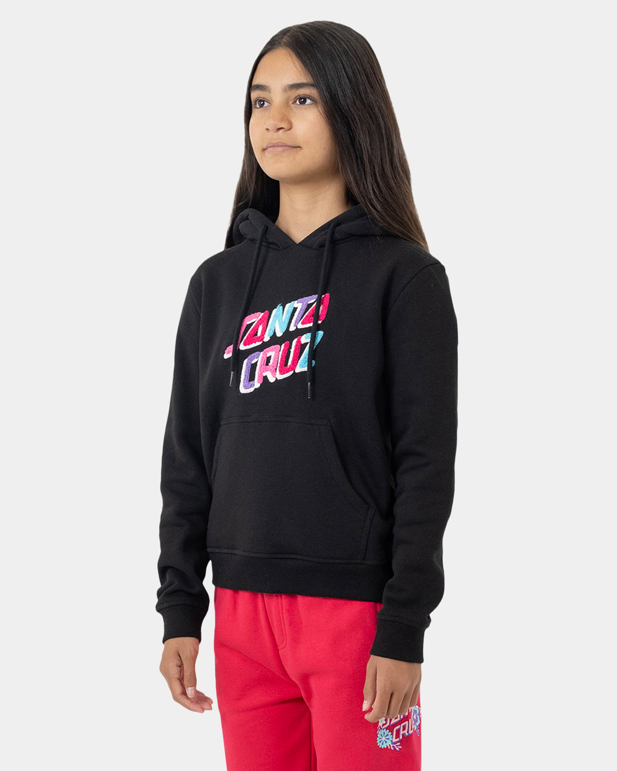 Girls 8-16 Spirit Stack Strip Front Pullover Hoodie