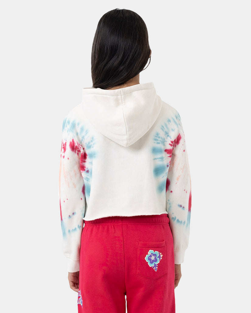 Girls 8-16 Moon Dot Outline Front Pullover Hoodie