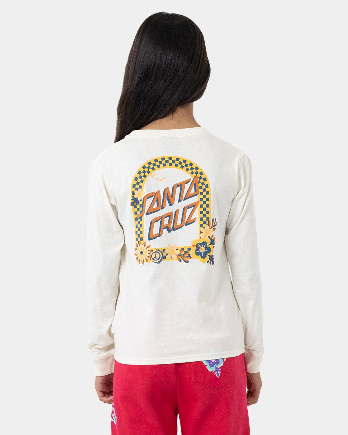 Girls 8-16 Free Spirit Floral Front Long Sleeve T-Shirt