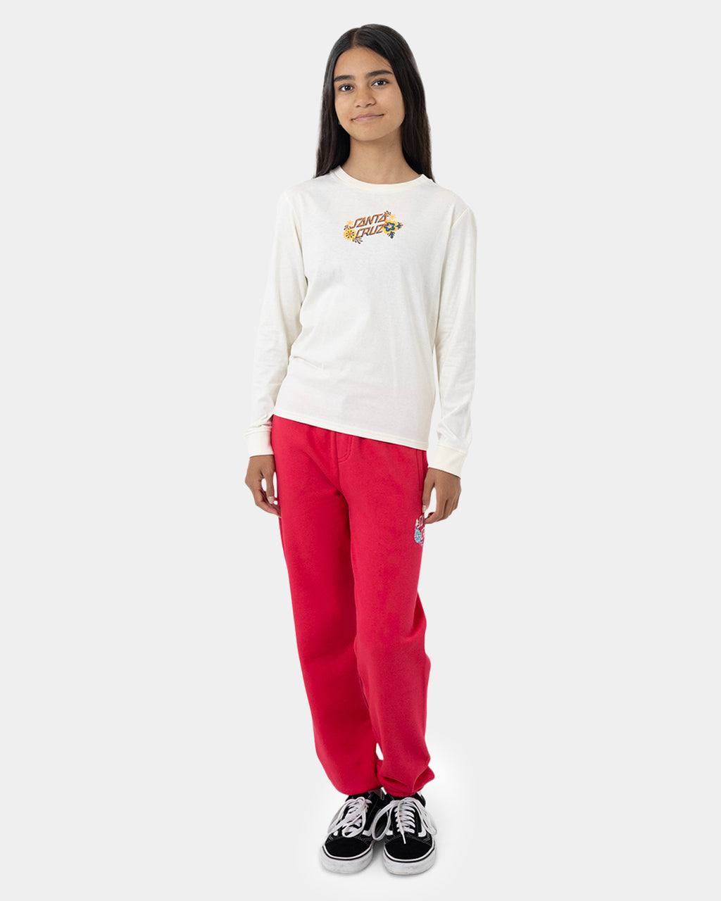 Girls 8-16 Free Spirit Floral Front Long Sleeve T-Shirt
