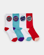 Girls 8-16 Other Dot 4 Pack Crew Socks