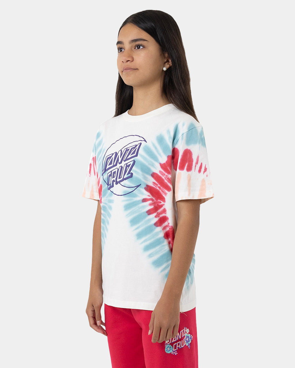 Girls 8-16 Moon Dot Outline Front T-Shirt