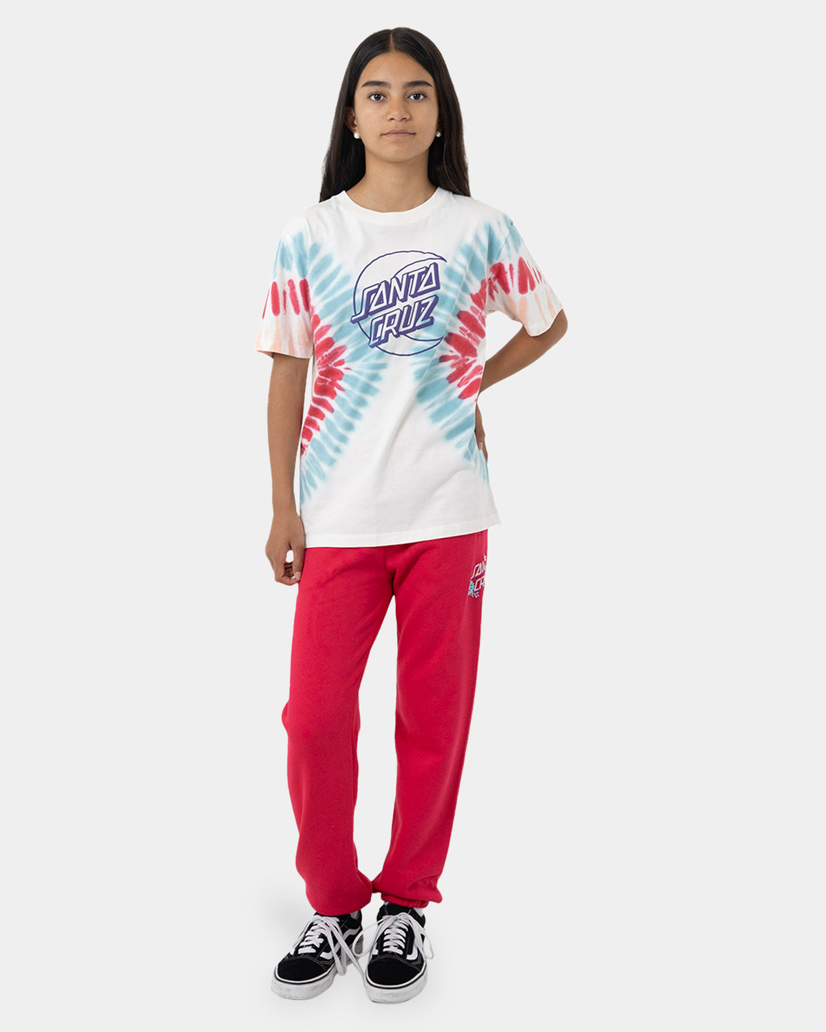 Girls 8-16 Moon Dot Outline Front T-Shirt