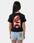 Girls 8-16 Seeing Moon Dot Strip T-Shirt