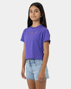 Girls 8-16 Seeing Moon Dot Strip T-Shirt