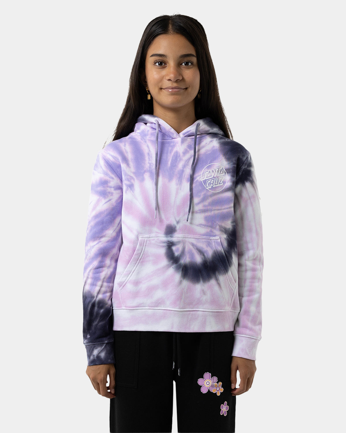 Girls 8-16 Opus Dot Chest Pullover Hoodie