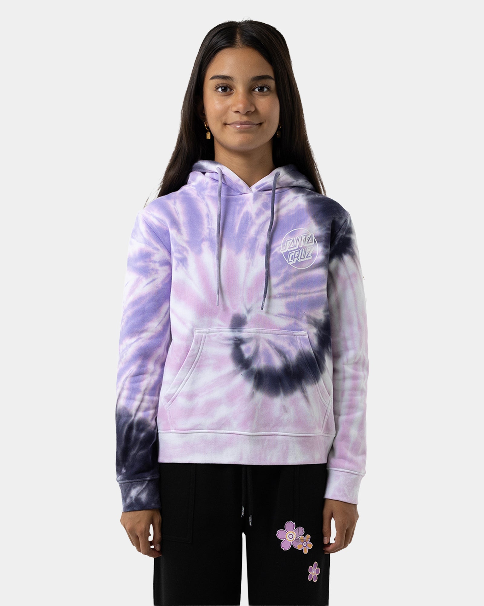 Girls 8-16 Opus Dot Chest Pullover Hoodie
