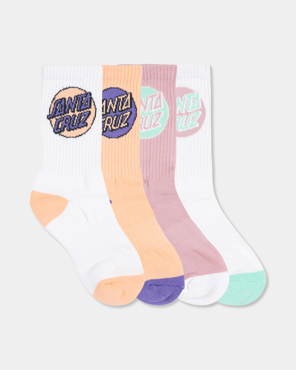 Girls 8-16 Other Dot 4 Pack Crew Socks