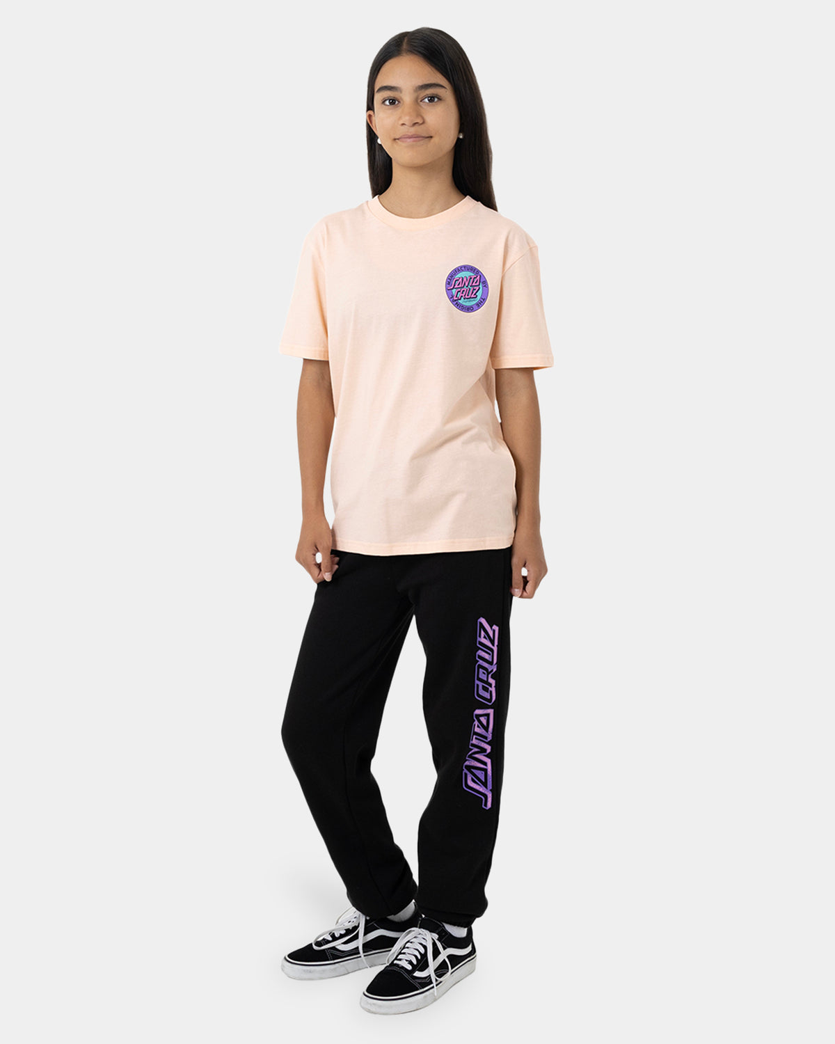 Girls 8-16 Mfg Retro Dot Reverse T-Shirt